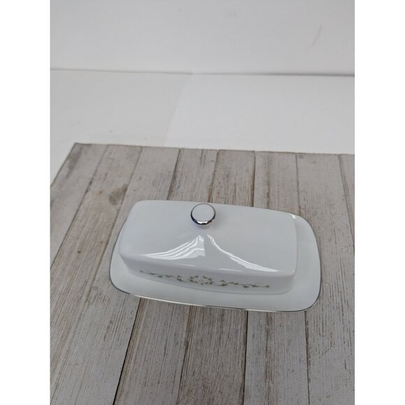 Sheffield China Japan Elegance Covered Butter Dish Floral - Picture 2 of 8